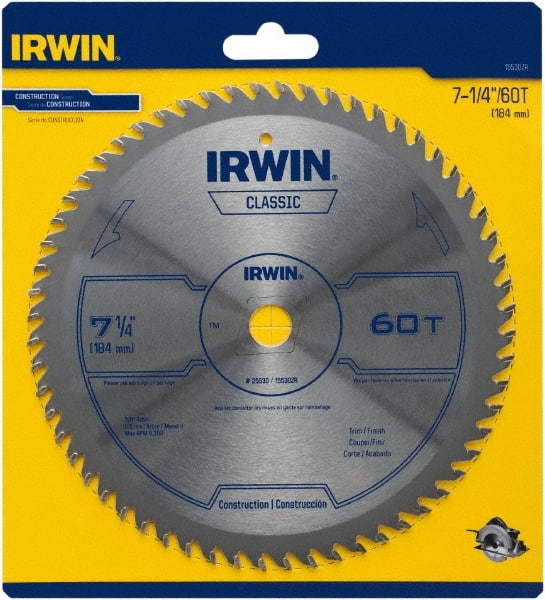 Wet & Dry Cut Saw Blade: 7-1/4