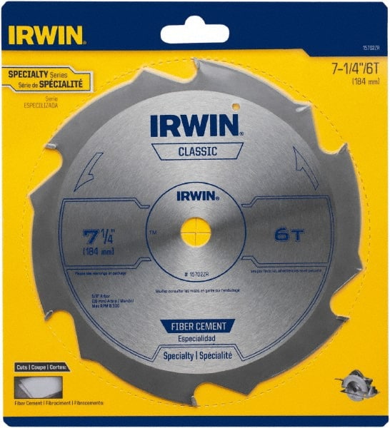 Wet & Dry Cut Saw Blade: 7-1/4