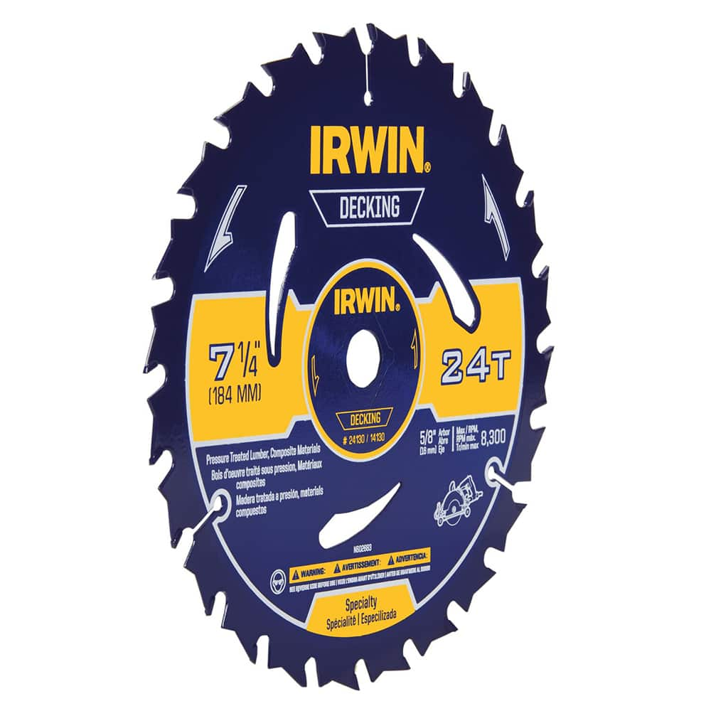 Wet & Dry Cut Saw Blade: 7-1/4