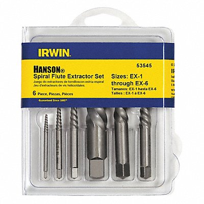 Screw Extractor Set HCS Clamshell PK6 MPN:53545