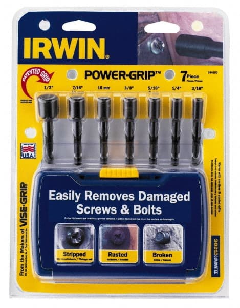 Bolt & Screw Extractor Set: Screw & Nut Extractor MPN:394100