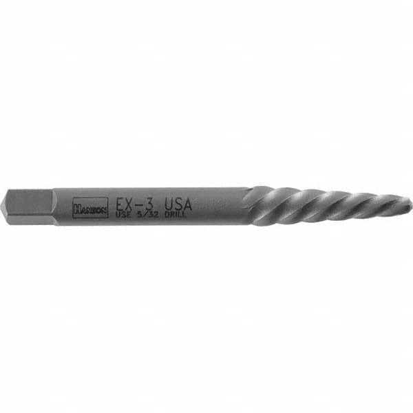 Spiral Flute Screw Extractor: Size #1, for 3/32 to 5/32