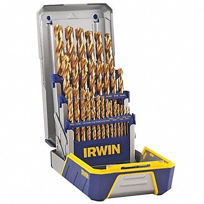 Twist Drill Bit Set HSS TiN Coated 29pcs MPN:3018003