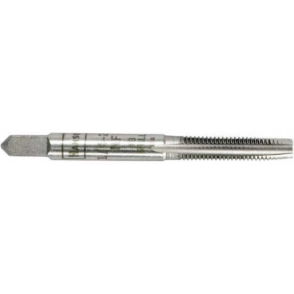 Straight Flute Tap: 9/16-18 UNF, 4 Flutes, Taper, 2B Class of Fit, Carbon Steel, Bright/Uncoated MPN:1349