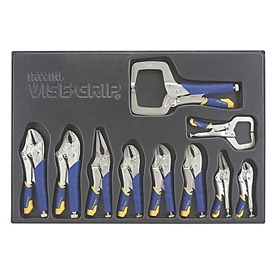 Locking Pliers Set 10 pcs. 3/8 W Jaw MPN:IRHT82596