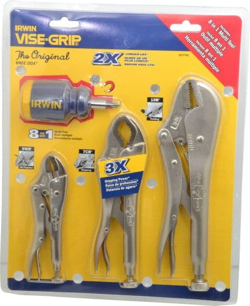 Plier Set: 4 Pc, Locking Pliers MPN:2077703