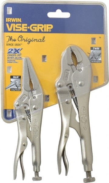 Plier Set: 2 Pc, Locking Pliers MPN:36