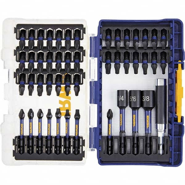 Power Screwdriver Bit Set Drive Set: 47 Pc, #1 to #3 MPN:IWAF1347