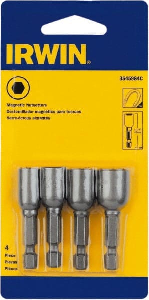 4 Piece, Nutsetter Handle, Bit Holder MPN:IWAF242-4