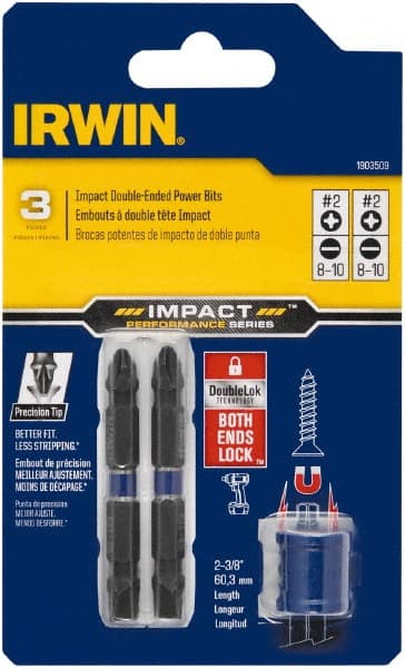 Power Screwdriver Bit Set Double End Bit Set: 3 Pc MPN:IWAF32DESL810P2