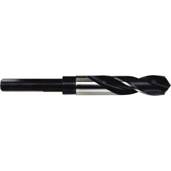 Reduced Shank Drill Bit: 1-1/64'' Dia, 1/2'' Shank Dia, 118 0, High Speed Steel MPN:90165