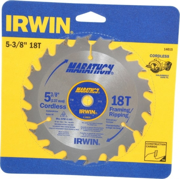 Wet & Dry Cut Saw Blade: 5-3/8