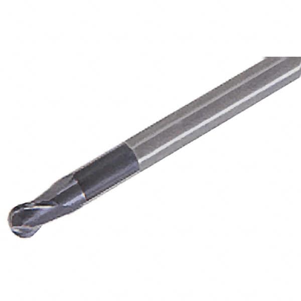 Ball End Mill: 2.50 mm Dia, 2.50 mm LOC, 2 Flute(s), Solid Carbide MPN:5650063