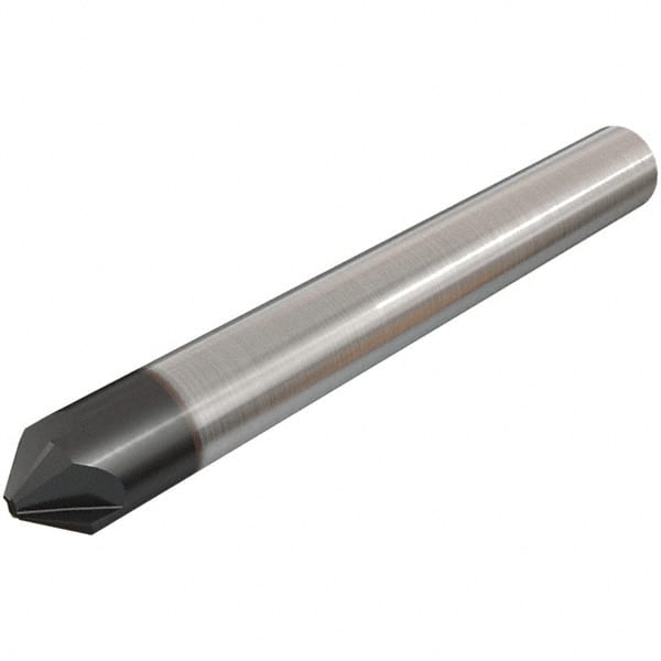 Chamfer Mill: 2 mm Dia, 4 Flutes, Solid Carbide MPN:5621184