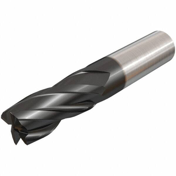 Corner Chamfer End Mill: 2.5 mm Dia, 7 mm LOC, 4 Flutes, 0.1 mm Chamfer Width, Solid Carbide MPN:5620347