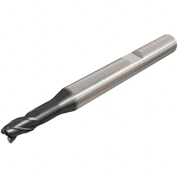 Corner Chamfer End Mill: 3.5 mm Dia, 4 mm LOC, 3 Flutes, Solid Carbide MPN:5620531