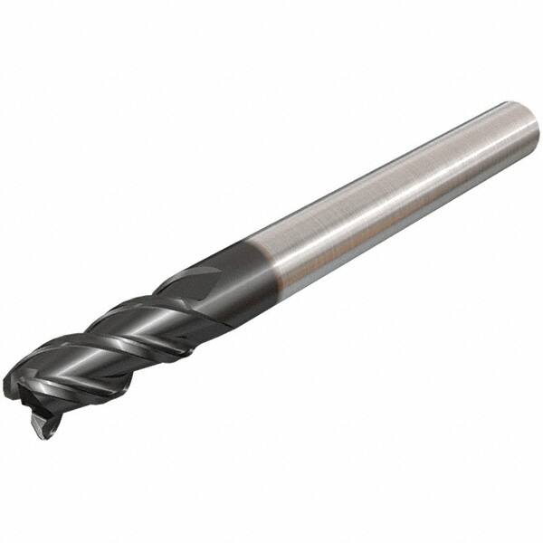 Corner Radius End Mill: 6 mm Dia, 13 mm LOC, 0.5 mm Radius, 3 Flutes, Solid Carbide MPN:5621110