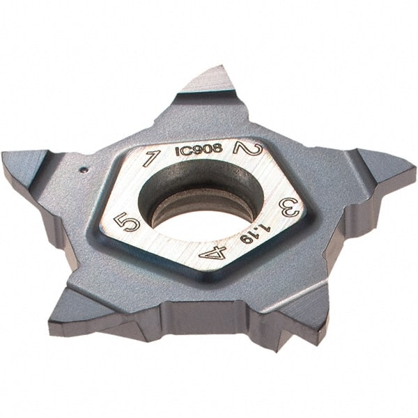 Cutoff Insert: PENTA 24N119-010RS 908, Carbide, 1.19 mm Cutting Width MPN:6095473