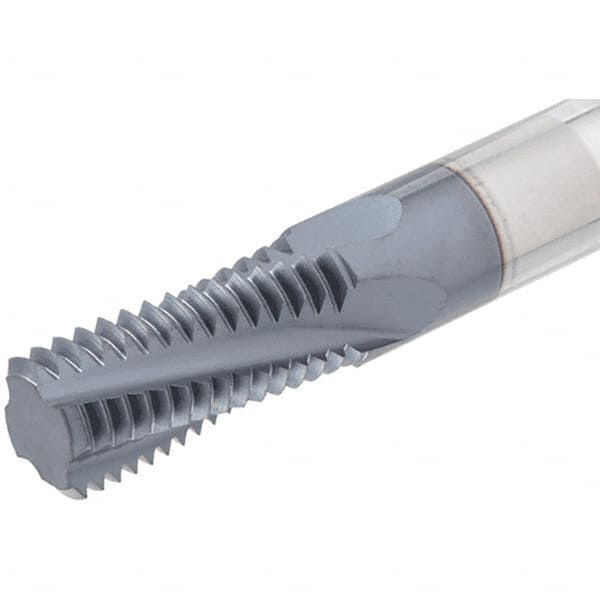 Helical Flute Thread Mill: 1/8-28, Internal/External, 3 Flute, 6.00 mm Shank Dia, Solid Carbide MPN:5603886