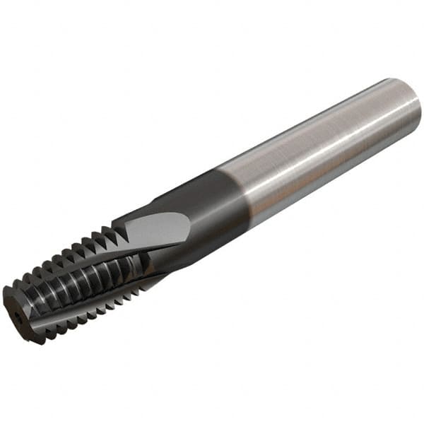 Helical Flute Thread Mill: 1/8-27, Internal & External, 3 Flute, Solid Carbide MPN:5605083