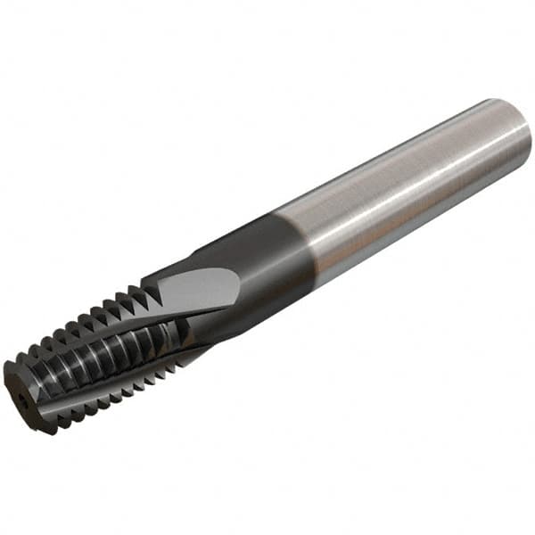 Helical Flute Thread Mill: 1/4-18, Internal & External, 4 Flute, Solid Carbide MPN:5605084