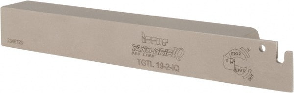 Indexable Grooving-Cutoff Toolholder: TGTL19-2, 0.071 to 0.098