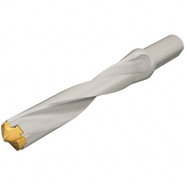 Replaceable-Tip Drill: 25 to 25.9 mm Dia, 125 mm Max Depth, 25 mm Weldon Flat Shank MPN:3200683