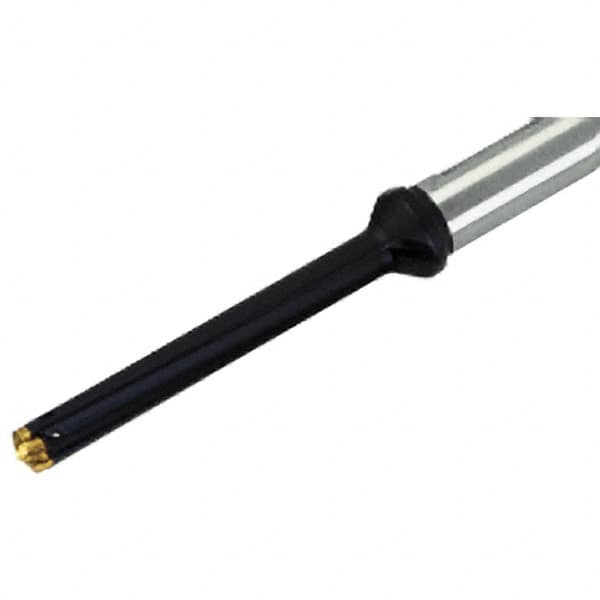 Replaceable-Tip Drill: 25 to 25.9 mm Dia, 200 mm Max Depth, 25 mm Weldon Flat Shank MPN:3201411
