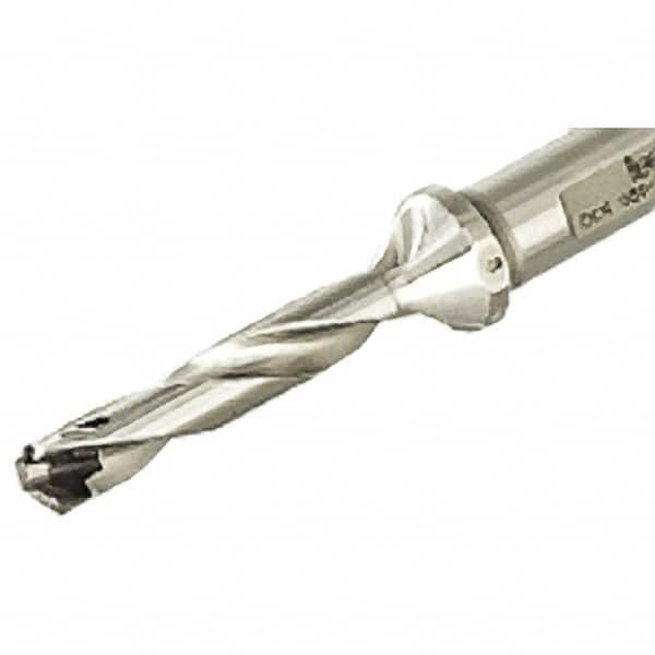 Replaceable-Tip Drill: 12 to 12.4 mm Dia, 60 mm Max Depth, 16 mm Weldon Flat Shank MPN:3201680