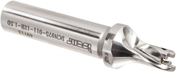Replaceable-Tip Drill: 7.5 to 7.9 mm Dia, 11 mm Max Depth, 12 mm Straight-Cylindrical Shank MPN:3203328