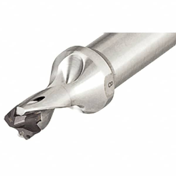 Replaceable-Tip Drill: 13.5 to 13.9 mm Dia, 20 mm Max Depth, 16 mm Straight-Cylindrical Shank MPN:3203352