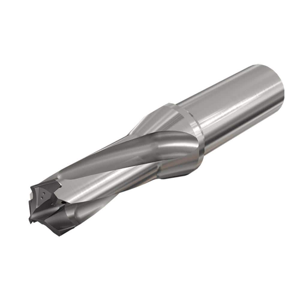 Replaceable-Tip Drill: 18 to 18.9 mm Dia, 30.9 mm Max Depth, 25 mm Straight-Cylindrical Shank MPN:3363006