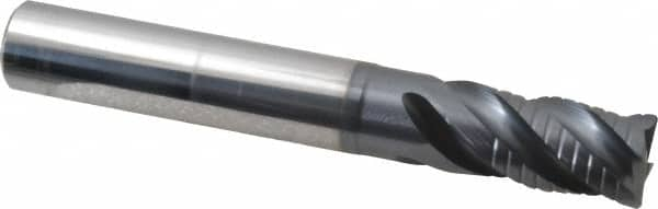 Square End Mill: 1/2'' Dia, 1'' LOC, 1/2'' Shank Dia, 3-1/2'' OAL, 4 Flutes, Solid Carbide MPN:5622306