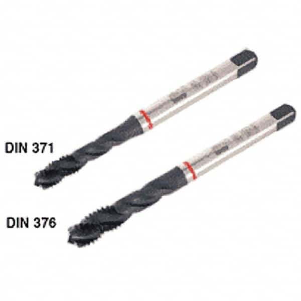 Spiral Flute Tap: M2 x 0.40, Metric Coarse, 3 Flute, 6H Class of Fit, High Speed Steel, Black Oxide Finish MPN:4445119