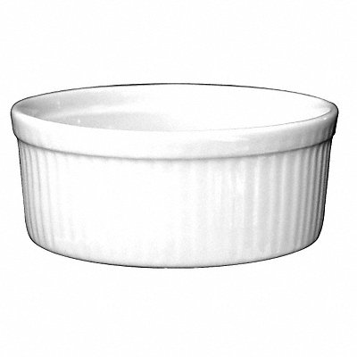 Fluted Ramekin 8 Oz European White PK36 MPN:RAMF-10-EW