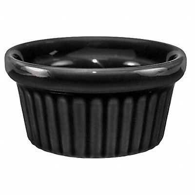 Fluted Ramekin 2 Oz Black PK36 MPN:RAMF-2-B