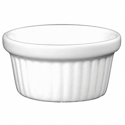 Fluted Ramekin 2 Oz European White PK36 MPN:RAMF-2-EW