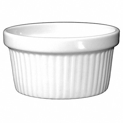 Fluted Ramekin 4 Oz European White PK36 MPN:RAMF-4-EW