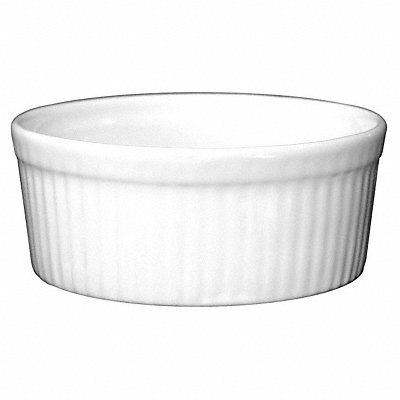 Fluted Ramekin 6 Oz European White PK36 MPN:RAMF-8-EW