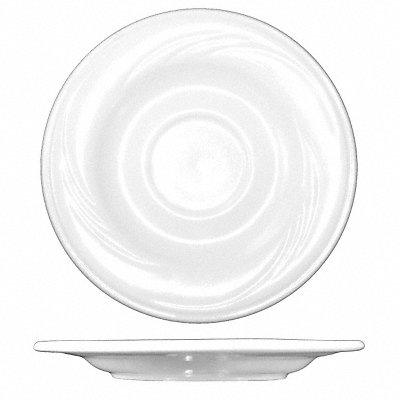 Saucer 5-7/8 Dia Bright White PK36 MPN:AM-2