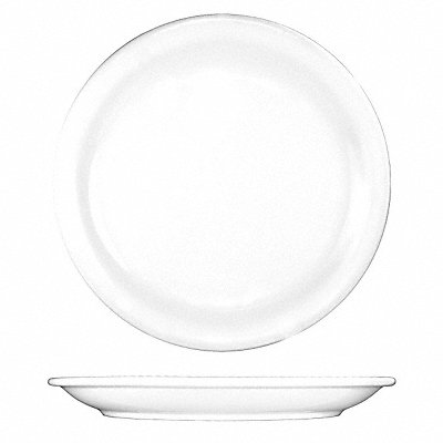 Plate 10-3/8 in Dia European Wht PK24 MPN:BR-16