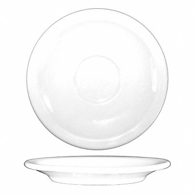 Saucer 4-3/4 in Dia European White PK36 MPN:DO-36