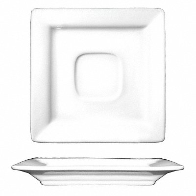 Saucer 5-7/8x5-7/8 Bright White PK36 MPN:EL-2