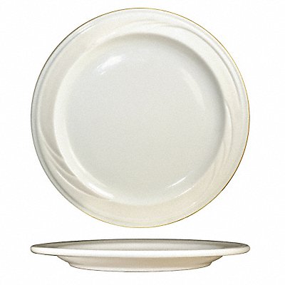 Plate 9-3/4 Dia American White PK24 MPN:Y-9