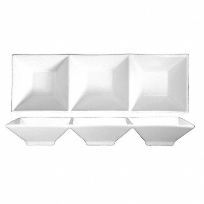 Bowl 3-Compartment 5 Oz White PK24 MPN:FA3-12