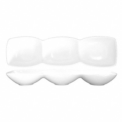 Bowl 3-Compartment 4 Oz White PK24 MPN:FA3-145