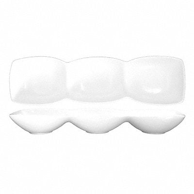 Bowl 3-Compartment 9-1/2 Oz White PK12 MPN:FA3-185