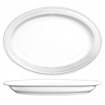 Platter 13x9-1/8 Bright White PK12 MPN:AM-14