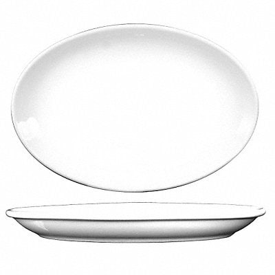 Platter 11-3/4x8 European White PK12 MPN:DO-13