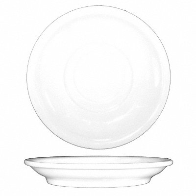 Saucer 6 in Dia European White PK36 MPN:DO-2